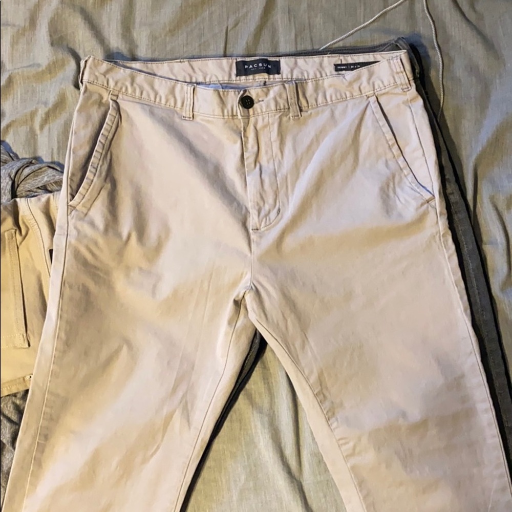 Tan skinny chinos